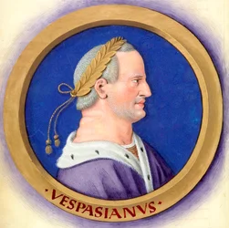 Beschreibung der zwölf Cäsaren mit ihren Figuren 10-Vespasian